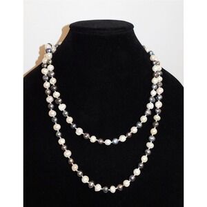 Multi Baroque Tahitian Pearl Necklace Opera Length Strand‎